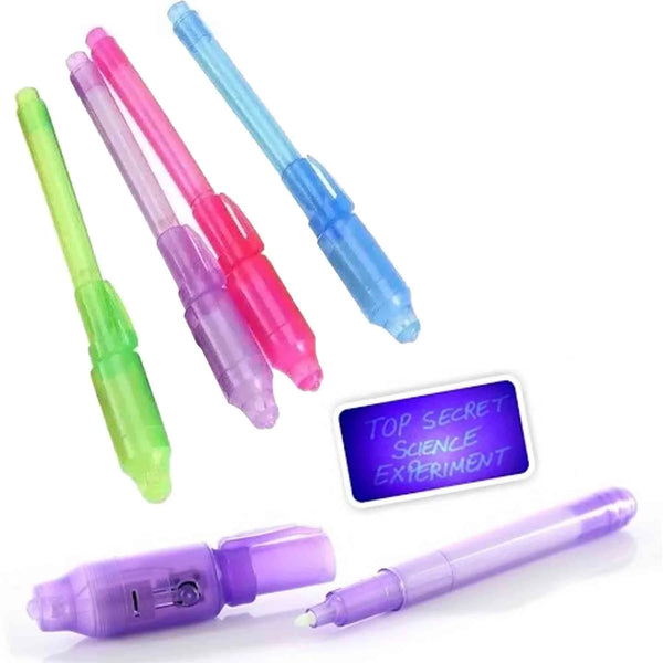 Pack 12 Lápices Invisible Con Tinta Uv