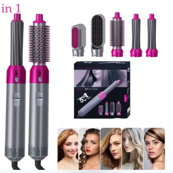 Cepillo Alisador Secador 5 En 1 Pelo