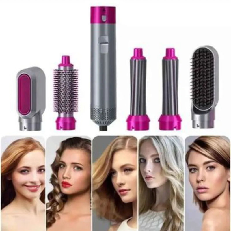 Cepillo Alisador Secador 5 En 1 Pelo