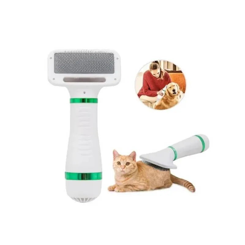 Cepillo Secador Peine 2 En 1 Mascotas