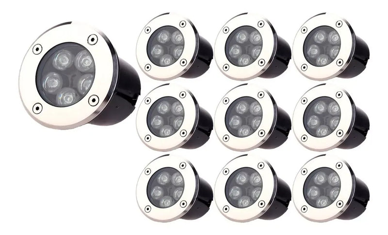 Pack De 10 Focos Led Embutidos 3W Ip67