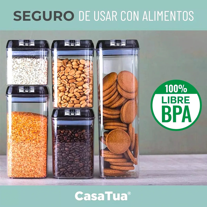 Contenedores Set 5 Alimentos Herméticos - Varietas Chile - Santiago