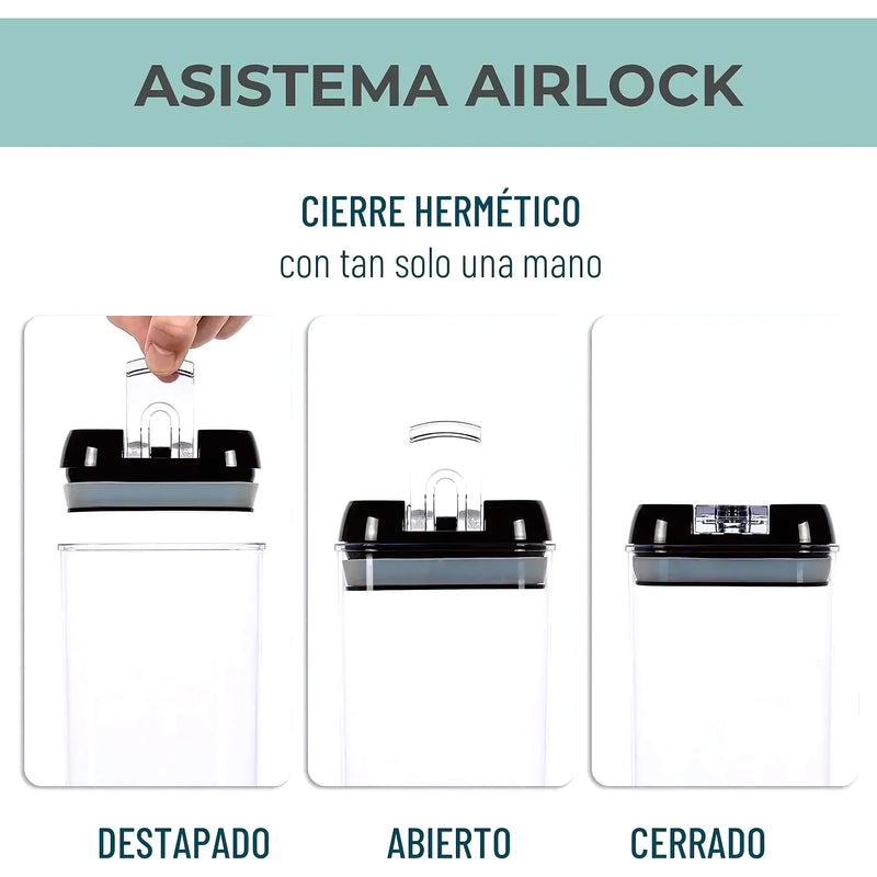 Contenedores Set 5 Alimentos Herméticos - Varietas Chile - Santiago