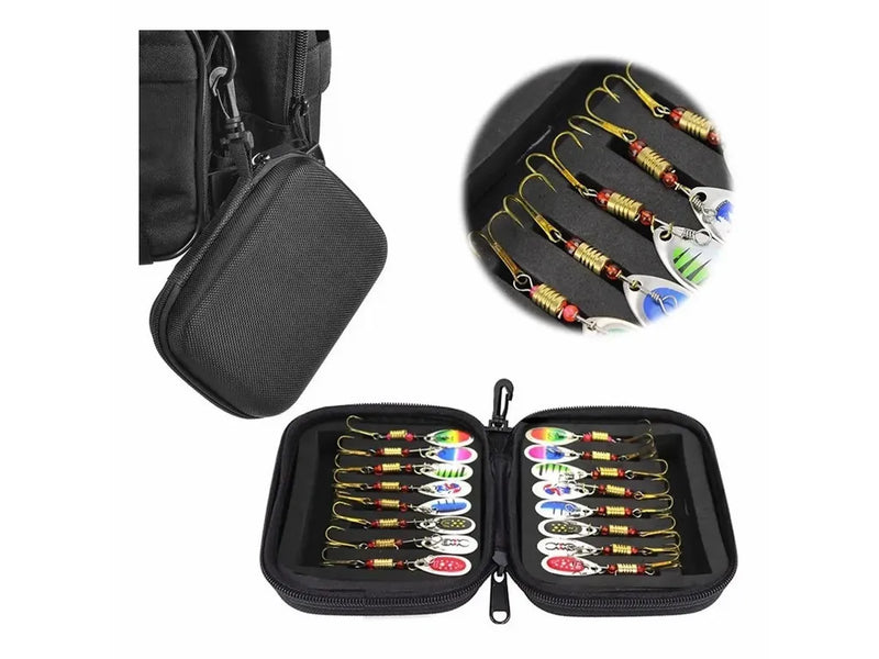 Juego De 16 Cucharas De Pesca Señuelos