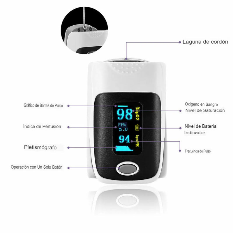 Oxímetro Para Pulso De Dedo