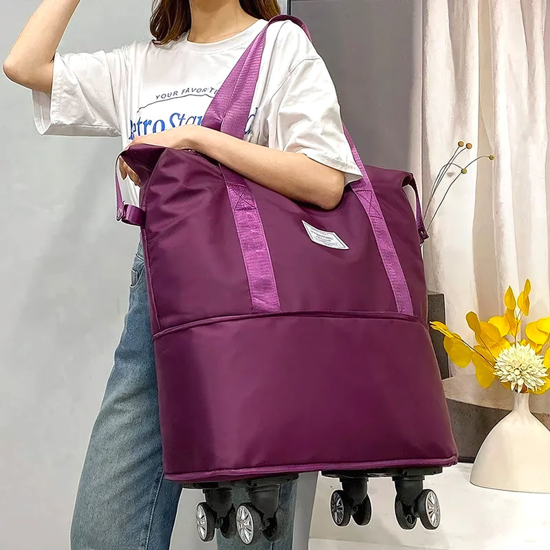 Bolso De Viaje Plegable Xl Con Ruedas - Varietas Chile - Santiago