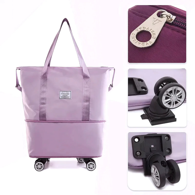 Bolso De Viaje Plegable Xl Con Ruedas - Varietas Chile - Santiago