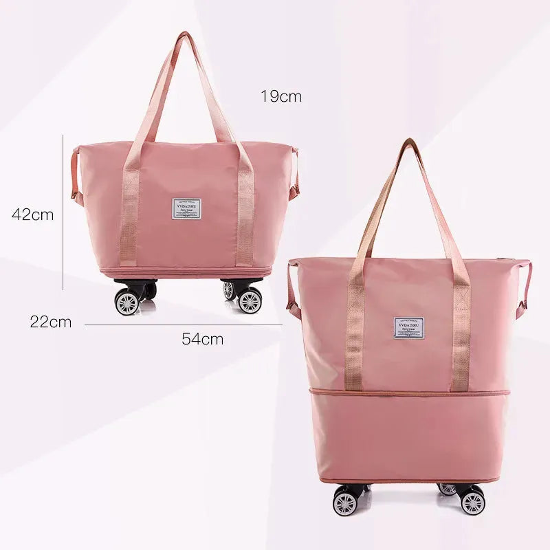 Bolso De Viaje Plegable Xl Con Ruedas