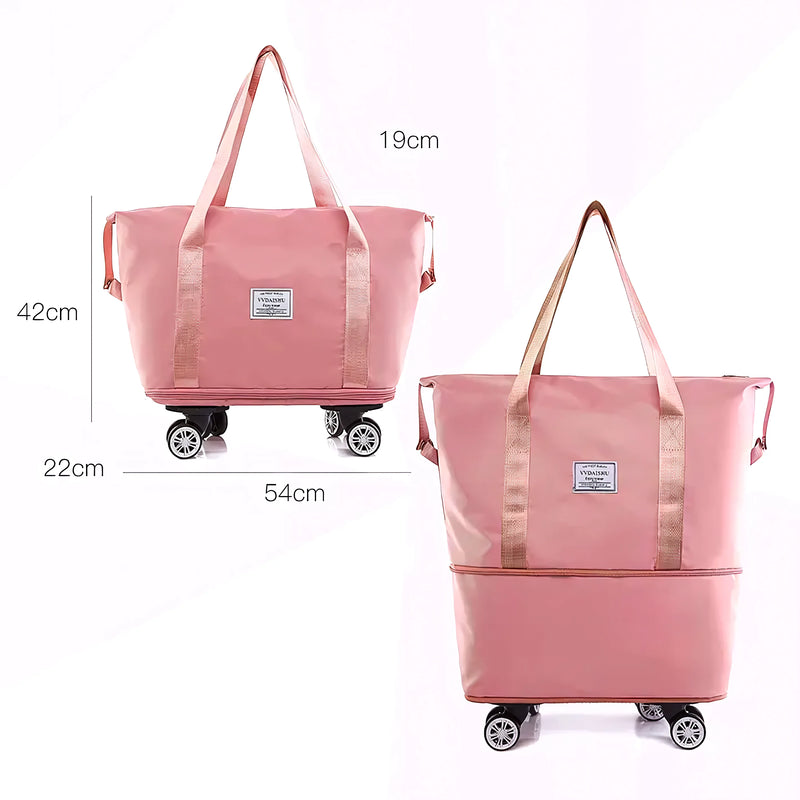 Bolso De Viaje Plegable Xl Con Ruedas - Varietas Chile - Santiago