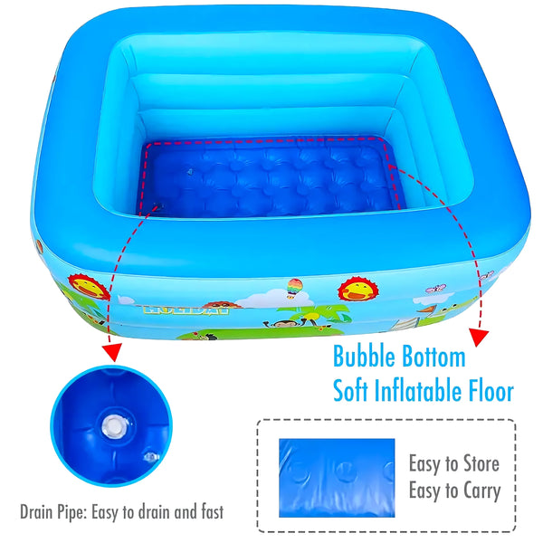 Piscina Rectangular Azul 150X110X50Cm - Varietas Chile - Santiago