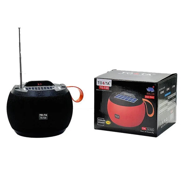 Parlante Solar Redondo