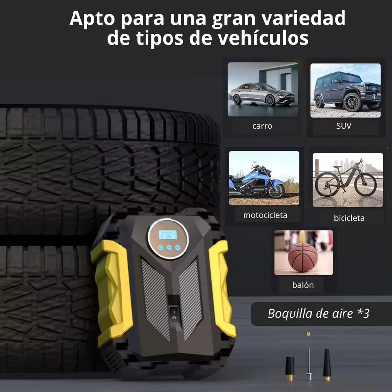 Compresor Portatil De Aire Digital Auto