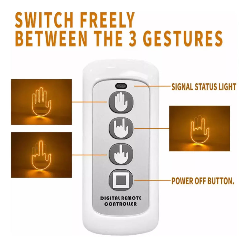 Luz Para Gestos Con Los Dedos Con Contro