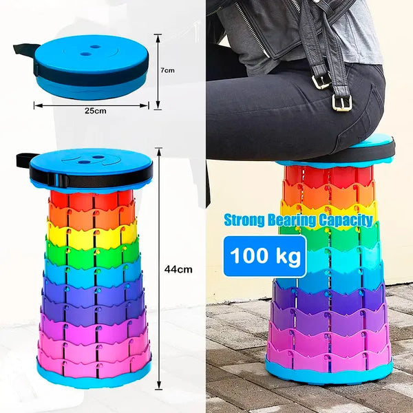 Taburete Plegable Portátil De Plástico