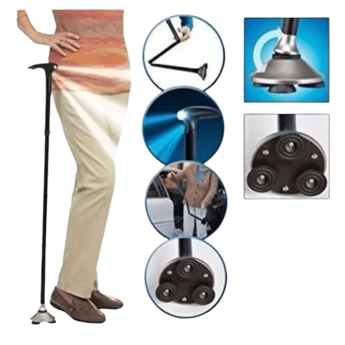 Baston Ortopedico Plegable Con Luz Led