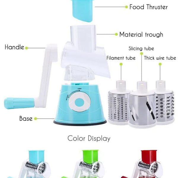 Rebanador Queso Vegetales Frutas Rayador