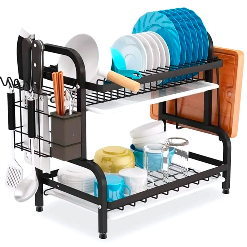 Rack Loza Secador Platos 2 Niveles - Varietas Chile - Santiago