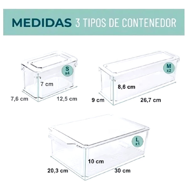 Contenedores Multiusos 7 Piezas - Varietas Chile - Santiago