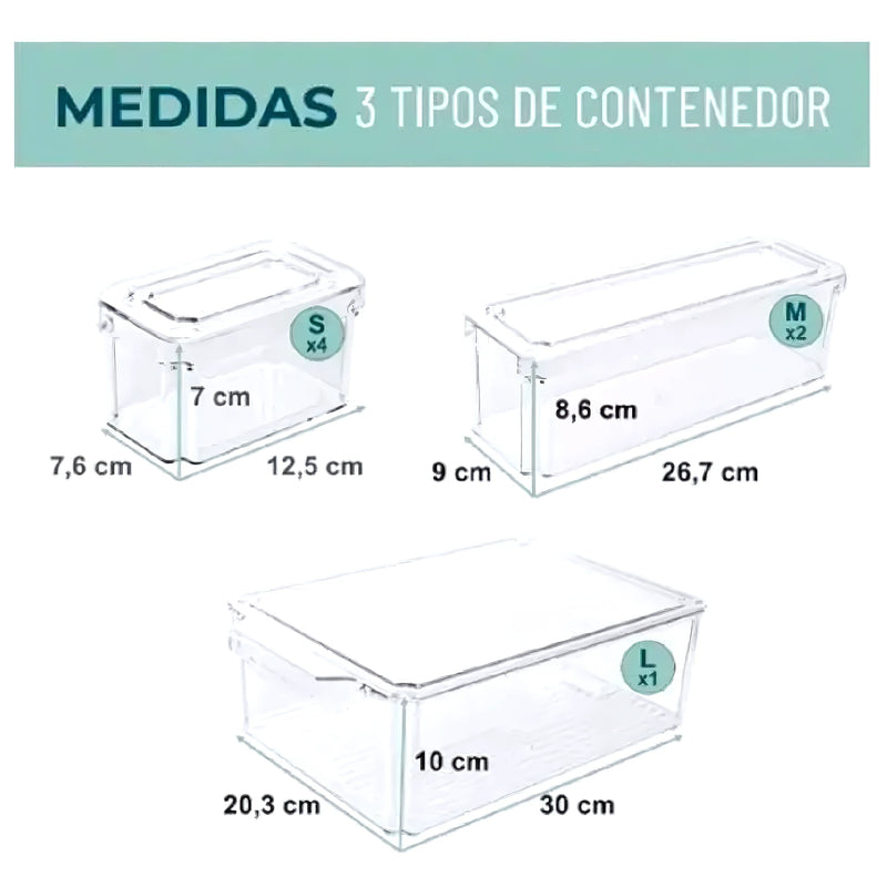 Contenedores Multiusos 7 Piezas - Varietas Chile - Santiago
