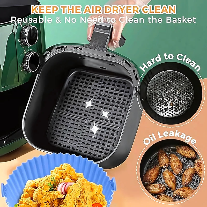 Pack 6 Molde Silicona Air Fryer - Varietas Chile - Santiago