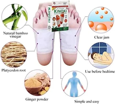 Pack 10 Parches Kinoki Desintoxicación