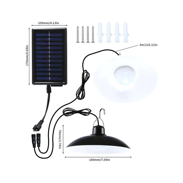 Lámpara Solar Led Colgante Control 240 - Varietas Chile - Santiago