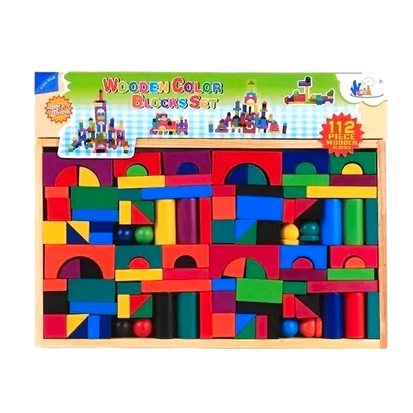 Bloque Madera 112 Piezas Kit Niños Educa - Varietas Chile - Santiago