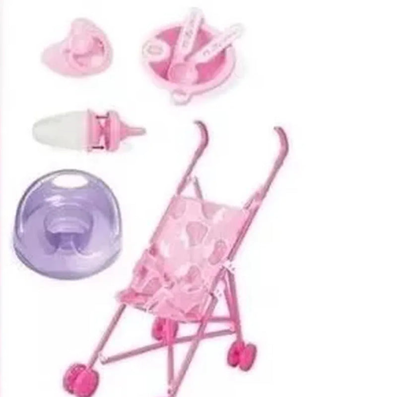 Muñeca Bebe Coche Muñeca Y Accesor