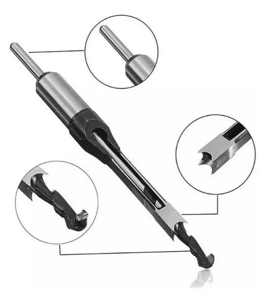 Broca Cincel Hacer Hoyo Cuadrado Madera