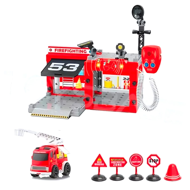 Estacion De Bomberos Armable 67 Pcs Luz - Varietas Chile - Santiago