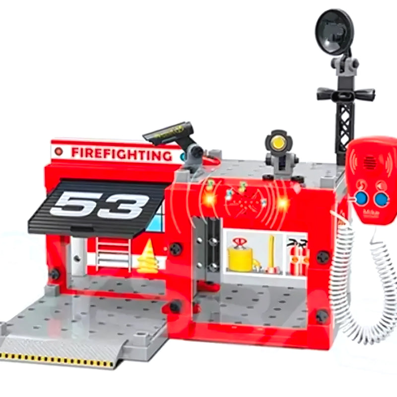 Estacion De Bomberos Armable 67 Pcs Luz - Varietas Chile - Santiago