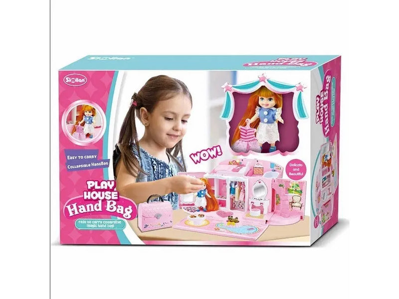 Casa De Muñecas Cartera Con Muñeca