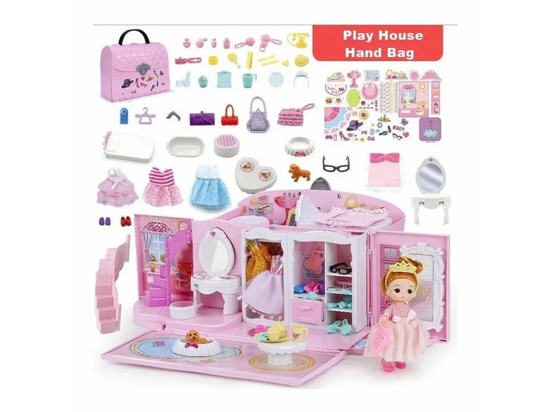 Casa De Muñecas Cartera Con Muñeca