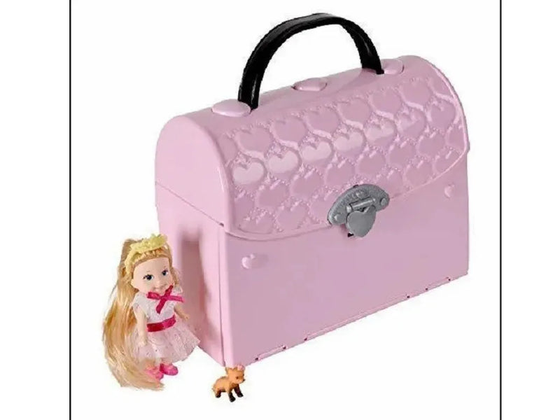 Casa De Muñecas Cartera Con Muñeca