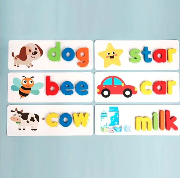 Juego Educativo De Encaje De Palabras En