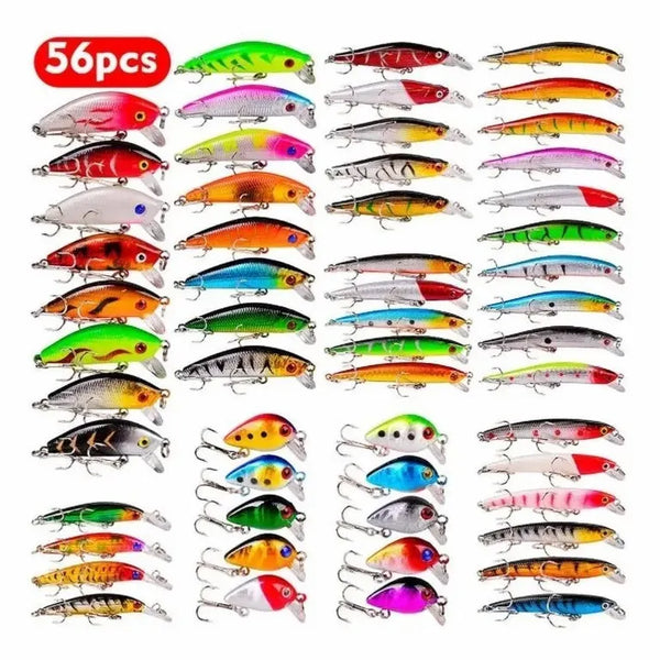 Set De Señuelos De Pesca De 56 Piezas C