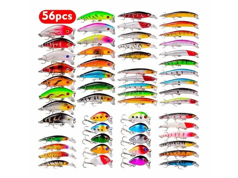 Set De Señuelos De Pesca De 56 Piezas C