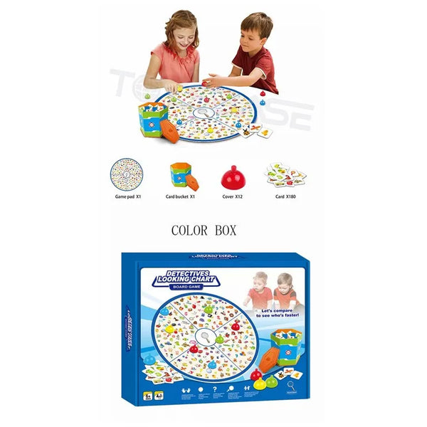 Juego De Mesa Pequeño Detective 180 Cart