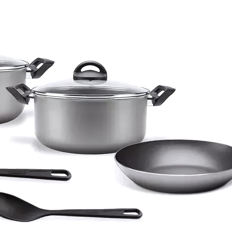 Batería De Cocina Brinox 7 Piezas Plata - Varietas Chile - Santiago