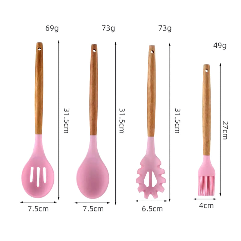 Set 12 Utensilios Para Cocina Silicona - Varietas Chile - Santiago