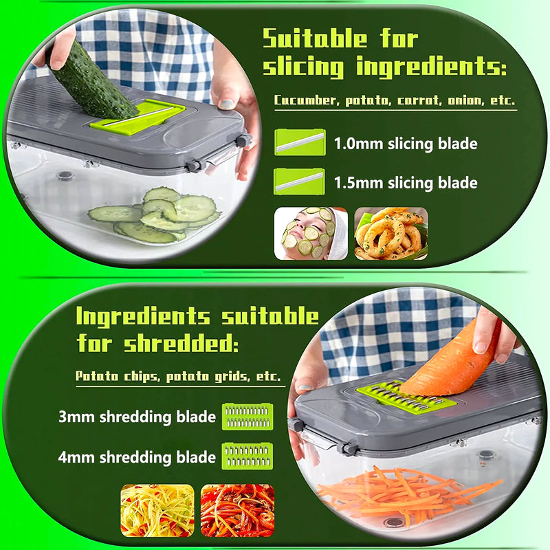 Picador Y Rayador De Verduras 22 En 1 - Varietas Chile - Santiago