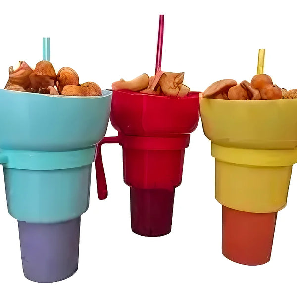 Vaso Snack 2 En 1 Tik Tok 950 Ml - Varietas Chile - Santiago