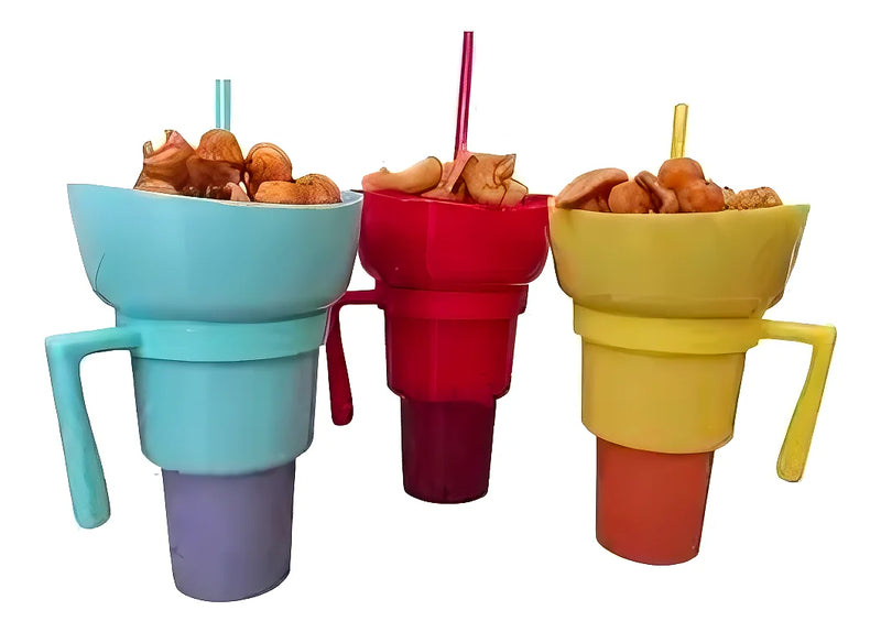 Vaso Snack 2 En 1 Tik Tok 950 Ml - Varietas Chile - Santiago