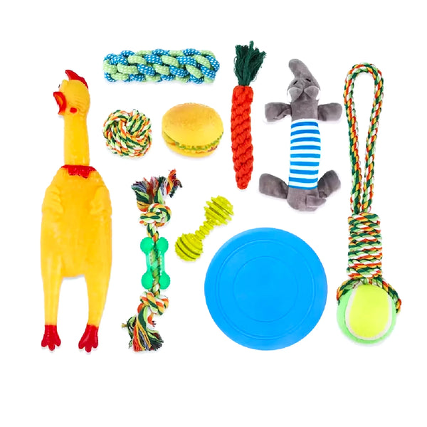 Set 10 Juguetes Para Mascotas Hamburgue - Varietas Chile - Santiago
