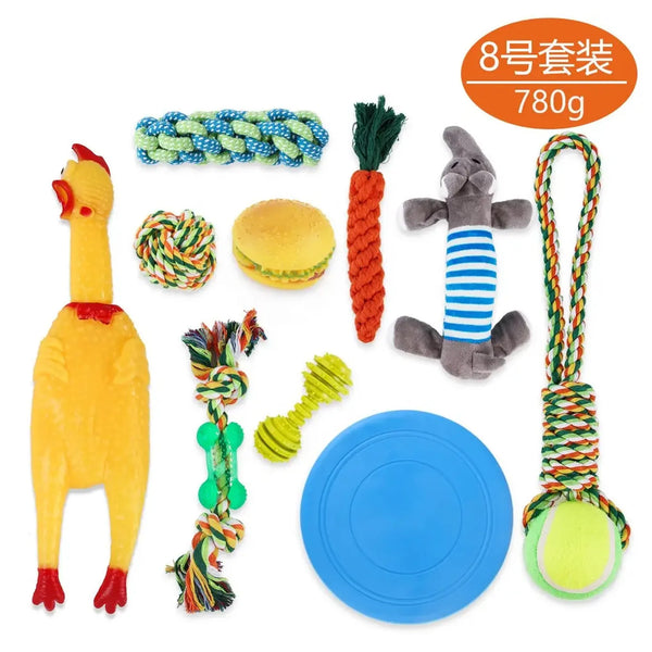 Set 10 Juguetes Para Mascotas Hamburgue