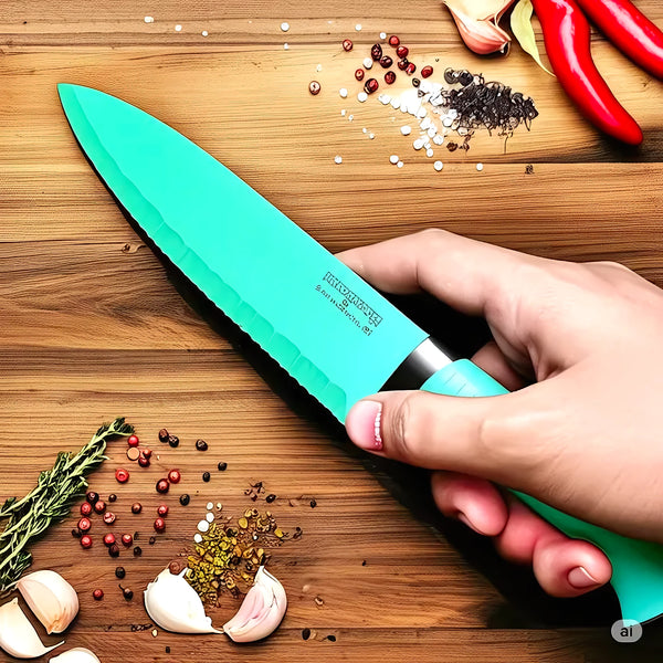 Set De 7 Cuchillos De Cocina Multicolor - Varietas Chile - Santiago