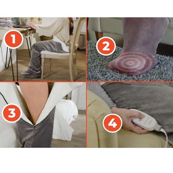 Manta Frazada Termica Calor Y Vibración