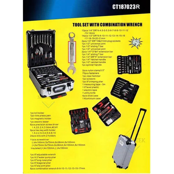 Caja Herramientas 187 Piezas Maletin -en tu casa Chile - Santiago