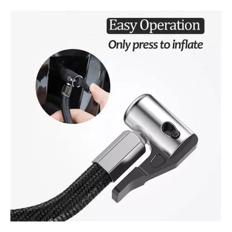 Minicompresor Portatil Auto Linterna 12V