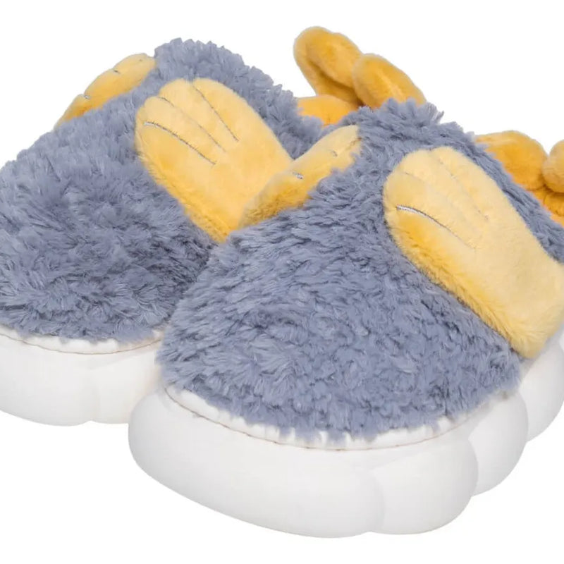 Pantufla Foquita Mujer Gris Invierno